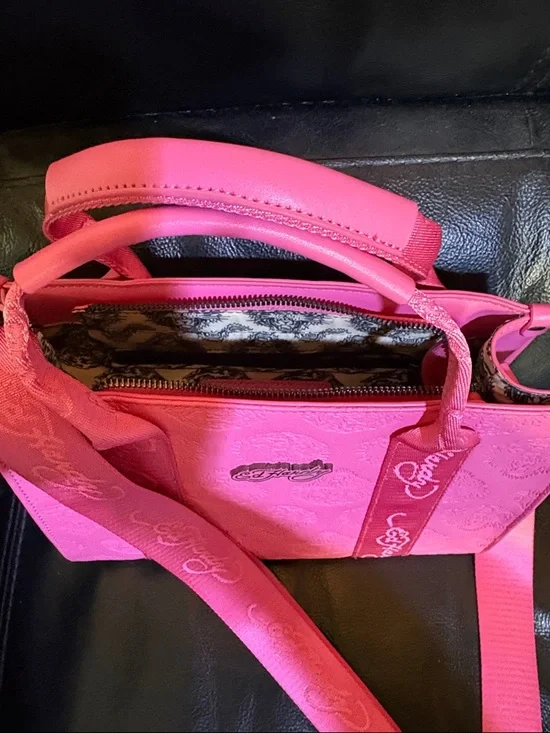 Ed Hardy Lizzy Tote- Pink - VEGAN LEATHER - Picture 3 of 9